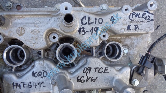 motor na renault clio IV , 0,9tce, 66kw H4B 400